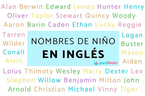 nombres ingleses de hombre|Lista de 559 Nombres ingleses 